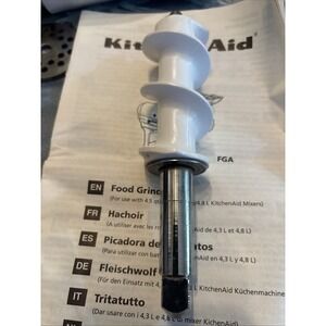 KitchenAid Replacement Part FGA-2 Meat Grinder Auger Attachment Screw Worm Mixer